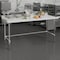 Flash Furniture Denton High-Pressure 0.75-in Thick Poly Top Cutting Board w/Brackets for Kitchen Tabletop NH-WT-3072-TOP-GG - alternate 7